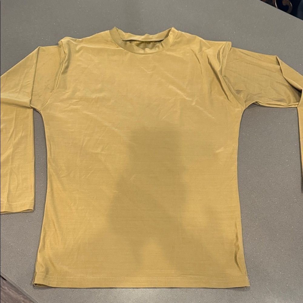 Men's olive Long Sleeve Shirt